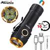 Alonefire Torcia LED 4x ad Alta Luminosità, Ricaricabile USB, Portatile con Magnete, per Escursionismo, Campeggio, Casa, Lavoro, Riparazione Auto