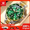 OLEVS 5885 Orologio da uomo Orologio al quarzo impermeabile di marca originale Cinturino in acciaio inossidabile Data automatica Orologi da regalo da uomo per uomo