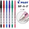 Pilot 6 pz Giappone PILOT Penna A Sfera BP-S-F Classico Colorato 0.7mm Asta Trasparente Studente Scrittura Liscio Accessori Per Ufficio di Cancelleria