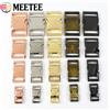 Meetee 2/5 pezzi 10-38mm fibbia in metallo a sgancio rapido cinturino per zaino regolazione clip chiusura collare per cani cintura di sicurezza gancio accessorio hardware