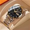 POEDAGAR orologio da uomo di marca di lusso impermeabile luminoso data settimana orologio da polso al quarzo da uomo orologi sportivi da uomo di moda in acciaio inossidabile