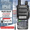 BAOFENG UV-9R PRO Multi Band Walkie Talkie IP68 Frequenza di copia wireless impermeabile Tri Power Type-C DTMF Radioamatore a lungo raggio