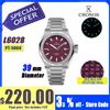 Cronos Orologi da uomo di lusso 39mm Orologi da polso automatici PT5000 / Miyota9015 Zaffiro 10ATM Parte posteriore trasparente