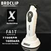 BRDCLIP Nuovo aggiornamento 7700 giri/min BRDCLIP FA1T Bianco Tagliacapelli professionale Barbiere Gradiente 1600mAh Tagliacapelli elettrico con supporto per caricabatterie