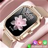 LIGE Fashion Design Donna Smart Watch 1.75 "Schermo curvo Smartwatch Bluetooth Chiamata Orologio IP68 Bracciale con cassa in diamante impermeabile
