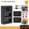 K&F CONCEPT Batteria LP-E17 e Caricabatterie Doppio USB per Fotocamere Canon EOS R100 R8 R50 RP R10 Rebel T8i T7i T6i T6s SL2 SL3 EOS M3 M5