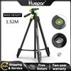 Huepar 1.52M Treppiede di livello laser regolabile Telemetro multifunzione Treppiede per fotocamera da viaggio Testa panoramica girevole a 3 vie 360 ° & Bubble