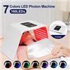 foreverlily 160 LED pieghevoli 7 colori LED fotoni macchina viso maschera LED macchina PDT uso domestico salone di bellezza LED viso corpo SPA maschera cura della pelle