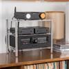 Fosi Audio Rack per Amplificatori Audio Fosi, Rack per Amplificatori per Cuffie HIFI e DAC, Colonna in Alluminio Massiccio per Desktop, Attrezzatura Audio a Doppio Strato in Acrilico