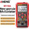 ANENG Multimetro digitale Mini Mmultimetro 6000 Conteggio ANENG M118A Tensione CA Auto Capacità Resistenza Diodo Misuratore NCV Tester Strumento