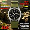 Militado Nuovo ML05 36912 Orologio al quarzo nero VH31 Movimento Sweep Zaffiro Super luminoso BGW9 100M Impermeabile 38Mm Orologio vintage