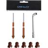 Creality Ugello Creality K1C 1/3/5 pezzi, per K1C, K1 Max, K1 SE, Ender 3 V3/3 V3 Plus, kit ugelli a risparmio rapido Unicorn, kit ugelli ad alto flusso