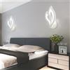 IRALAN Lampada da parete moderna a LED Camera da letto Comodino Lampada da parete a foglia Applique Soggiorno Apparecchio di illuminazione per interni domestici Luce notturna a LED minimalista