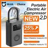 MIJIA Pompa d'Aria Originale MIJIA 2D con Aumento di Velocità del 25%, Mini Compressore d'Aria Elettrico Portatile, 150PSI, Tipo-C, LED, Multifunzione