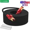 CYANMI Cavo Ethernet CYANMI CAT 8 Cat 7 Cavo RJ45 CAT8 Cat7 ad alta velocità da 40 Gbps per router Modem Rete Internet Lan per laptop PS4