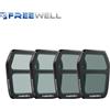 Freewell Kit di filtri Bright Day ND/PL da 4 pezzi, ND4, ND8, ND16, ND32, ND64/filtro PL per accessori fotografici per fotocamera DJI Air 3S