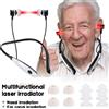 Ms.Dear Dispositivo multifunzionale per terapia nasale a luce rossa Terapia portatile per acufene Tappi per le orecchie laser per l'orecchio Sordità Rinite Trattamento sinusiti