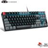 MageGee Tastiera da gioco meccanica MageGee 75% con interruttore blu/rosso, tastiera cablata TKL compatta retroilluminata a LED blu 87 tasti per PC Windows