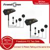 Freedconn FG Interfono per moto Casco Auricolare Bluetooth 1000M Comunicatore interfono 10 ciclisti Radio FM impermeabile Musica
