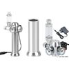 ZRDR Sistema Regolatore CO2 per Acquario con Valvola Solenoide e Contabolle per Bombole di Gas Piccole 3-8UNF, Inclusa Manicotto e Regolatore di Pressione per Acquario