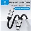 Hagibis Cavo da USB C a USB C con funzionalità complete Cavo di ricarica rapida USB4 super morbido da 80 Gbps 240 W per laptop Thunderbolt 4/5 iPhone 17
