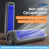 KINSCOTER Ventilatore portatile per condizionatore d'aria 2000mAh Ventilatore silenzioso da tavolo a torre Ventilatore di circolazione da parete senza perforazione 3 velocità regolabili