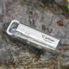 Tiartisan Mini portapillole sigillato in titanio puro Portachiavi impermeabile da campeggio esterno Strumenti EDC con superficie lucida portatile ultraleggera