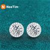 NeeTim 0.5-2CT Moissanite Orecchini con perno per le donne Sparkling Lab Diamond Sterling Silver S925 Gioielli per feste di nozze certificati