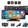 ESSGOO 4K 10,26" Schermo Tattile Dashcam per Auto Apple CarPlay Android Auto Wireless Videoregistratore a Doppia Lente Dash Cam DVR Per ISO Android