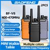 Baofeng Mini Walkie Talkie Palmare BF-V8 BFV8 Grigio Verde Arancione Interfono UHF Ricetrasmettitore HF Walkie Talkie 10 KM