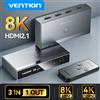 Vention HDMI 2.1 Splitter Switch 8K 60Hz 4K120Hz 3 in 1 uscita per TV Xiaomi Xbox PS5 Set Top Monitor compatibile HDMI Switcher HDMI