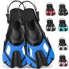 JoyMaySun Pinne per snorkeling Pinne da nuoto Taglia da viaggio Corta regolabile per lo snorkeling Immersioni Pinne da nuoto unisex con tacco aperto per uomini adulti
