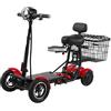 Daibot Scooter per mobilità a 4 ruote per 2 persone con seggiolino per bambini 500W 36V 15.6AH Adulti Scooter elettrico da 10 pollici Doppio motore
