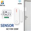 Diese Sensore di contatto RF Rilevatori di porte e finestre con interruttore aperto/chiuso AC110V 220V Smart Home Radiocomando di scarico per cappe
