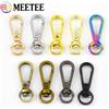 Meetee 10-50 Pezzi Moschettone Girevole in Metallo da 8mm per Cinghie Borsa, Portachiavi, Gancio a Moschettone per Cinture, Accessori Fai da Te per Cucito