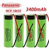 Panasonic Batteria originale Panasonic 18650 3.7V 3400mAh NCR18650B Batteria al litio ricaricabile 18650 + cavo fai-da-te Panasonic 18650