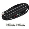 FLEOR 1 Pezzo Pickup Elettrico in Ceramica a Doppia Bobina ST per Chitarra, Mini Humbucker Nero a 4 Fili