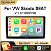 Ainavi Autoradio per VW T5 Jetta Passat B6 Golf MK6 Tiguan Touran Scirocco Skoda Rapid Octavia Leon Wireless Carplay Android Auto 2 Din