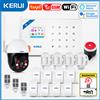 KERUI W181 Tuya Smart WIFI GSM Sistema di allarme di sicurezza Funziona con Alexa Home Antifurto Rilevatore di movimento Sensore porta Telecamera esterna