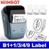 NiiMbot Stampante termica portatile NIIMBOT B1 con nastri Macchina per etichette adesive da 2 pollici Mini stampante per adesivi Bluetooth Rotolo di etichette impermeabili