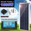 soecopo Pannello solare da 1000 W 12 V Cella solare 10A-100A Controller Kit piastra solare per telefono RV Auto Caravan Casa Campeggio Batteria esterna