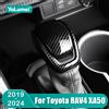 YaLumei Per Toyota RAV4 XA50 2019 2020 2021 2022 2023 2024 RAV 4 Hybrid Auto Pomello Del Cambio Testa Ingranaggi Copertura Trim ABS Accessori In Carbonio