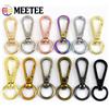 Meetee Moschettone in metallo da 13 mm 10-30P per cinturino borsa, chiusura girevole, piccolo moschettone a molla, gancio a scatto per portachiavi, accessori hardware per fettucce