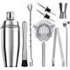 Upors 6/9 pezzi in acciaio inossidabile cocktail shaker strumenti da barista kit da barista Martini Sharker set di miscelatori per bevande con custodia