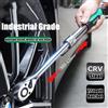 NIUXIANG Chiave a cricchetto con presa telescopica per riparazione automobilistica Set a cricchetto con testa regolabile Strumento manuale con chiave a sgancio rapido da 72 denti