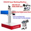 LYBGACNC Macchina per marcatura laser UV da 5 W Macchina per incisione laser CO2 da 40 W per vetro non metallo, legno, pelle acrilica