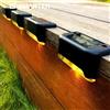 ESMARTER 1/4 PCS Lampada solare per scale a LED Passaggio impermeabile Cortile Guardrail Luce notturna per bordi da giardino esterno Terrazza
