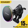 Essager 15W Supporto magnetico per telefono per auto Supporto per caricabatterie wireless per iPhone 16 15 14 13 Pro Max Ricarica per caricabatteria per auto Magsafe RGB