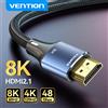 Vention Cavo 2.1 compatibile HDMI 8K/60Hz 4K/120Hz per Xiaomi Mi Box PS5 Dolby Vision Cavo 8K HDMI 2.1 compatibile HDMI 48Gbps