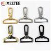 Meetee 5/10/20 Pezzi Moschettone Girevole in Metallo da 25/32/38mm per Cinghie Borsa, Chiusura a Moschettone Piccolo, Gancio a Scatto per Portachiavi, Accessori Fai da Te